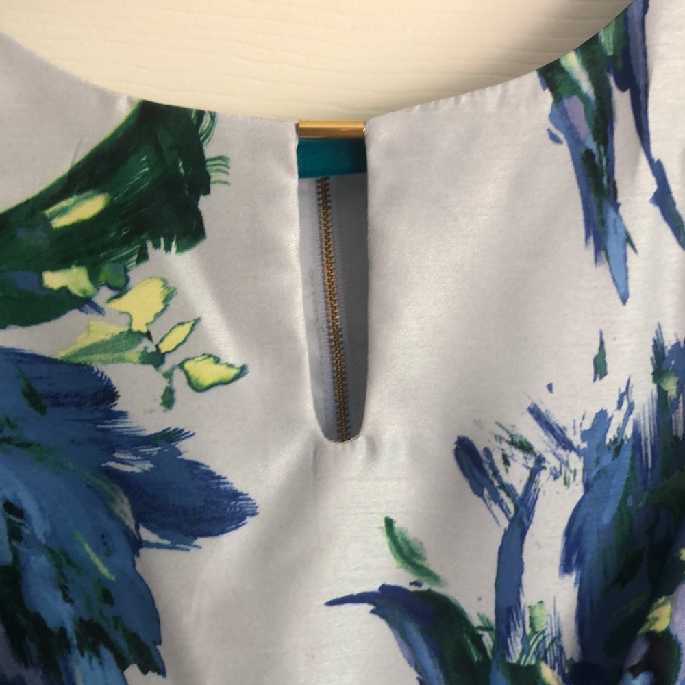 Blue Floral Dress - Picture 3 of 5